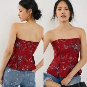 Anthropologie Audrey Peplum Top
